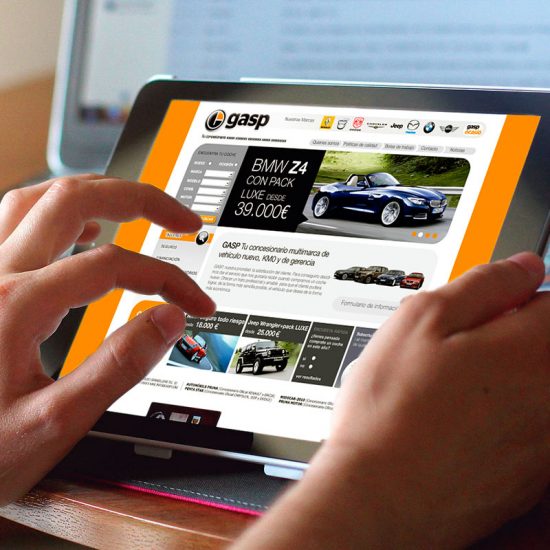 diseno de website automovil 550x550 - Web sector automoción