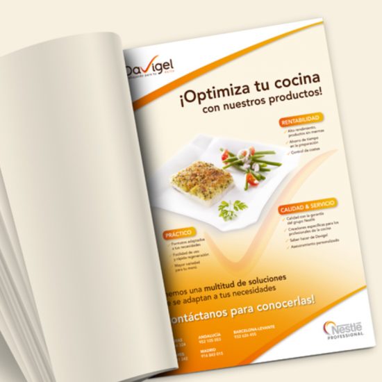 diseno de diptico corporativo barcelona 550x550 - Anuncio para revistas de restauración