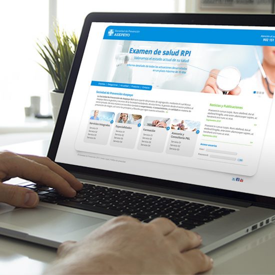 diseno de website salud 550x550 - Desarrollo de web corporativa