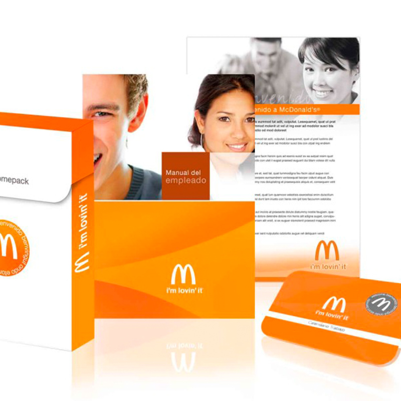 diseno de welcome pack mcdonalds - Packaging y gráfica para Welcome Pack