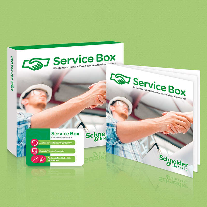 diseno de elemento marketing directo - Campaña promocional Service Box