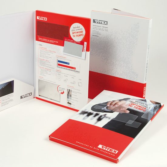 diseno de carpeta corporativa marketing 550x550 - Diseño de carpeta corporativa para Vitex