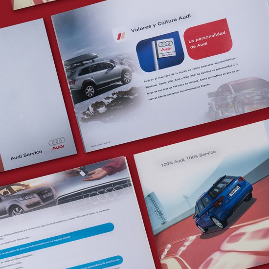diseno de catalogo marca audi 550x550 - Dise&ntilde;o de Cat&aacute;logos en Barcelona