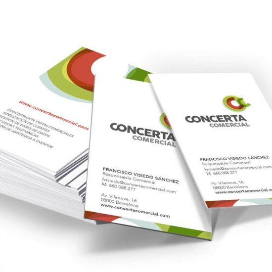 creacion tarjetas comerciales 550x550 - Branding de marca y aplicación offline y online