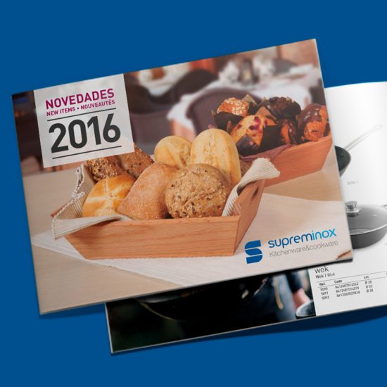 diseno folleto de novedades 550x550 - Diseño de catálogo de productos horeca