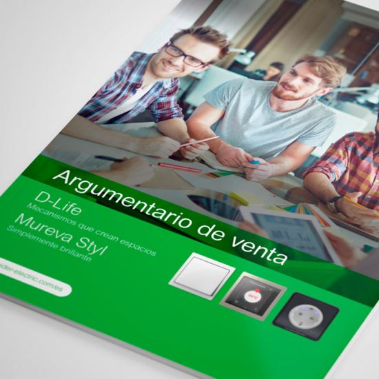diseno de brochure industrial 550x550 - Diseño y maquetación de un folleto. Argumentario de ventas.