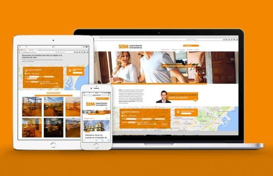 disseny web immobiliaria barcelona 550x354 - Proyecto de comunicación, diseño y branding 360º