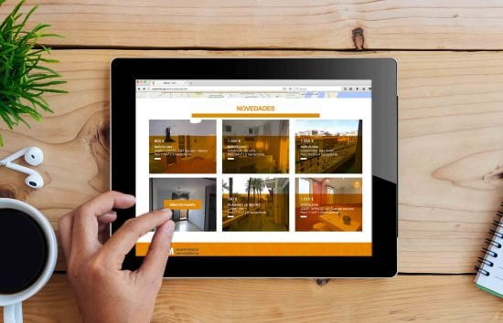 disseny web inmobiliaria barcelona 550x354 - Proyecto de comunicación, diseño y branding 360º