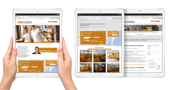website responsive barcelona immobiliaria 550x291 - Proyecto de comunicación, diseño y branding 360º