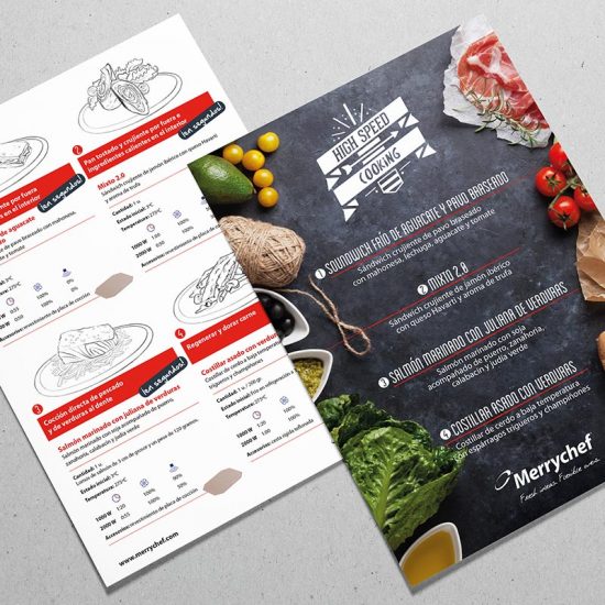 diseno de flyer menu alimentacion 550x550 - Comunicación para eventos