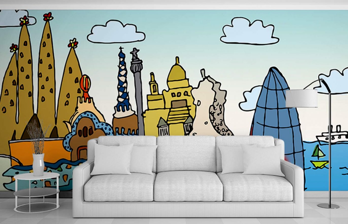 ilustracion-pared-hotel-diseno-barcelona