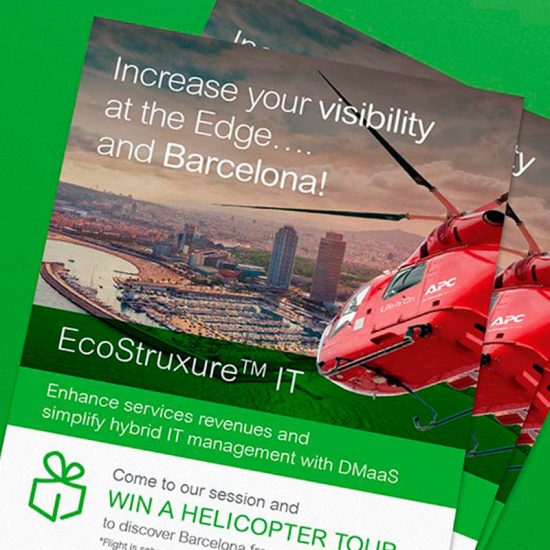 diseno de flyer para evento 550x550 - Comunicación gráfica para evento EMEA Canalys 2018