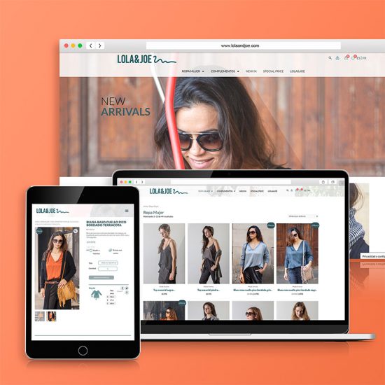 diseno de web para marca de moda 550x550 - Diseño de tienda online para sector textil