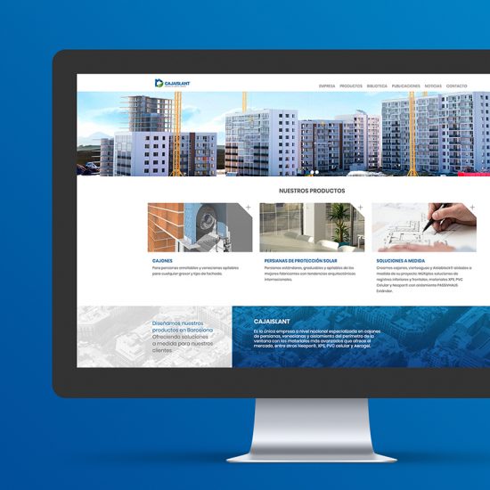 diseno web cajaislant 550x550 - Diseño de página web