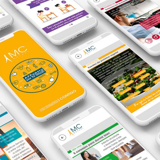 diseno de app para empresa 550x550 - Diseño de interfaz para app