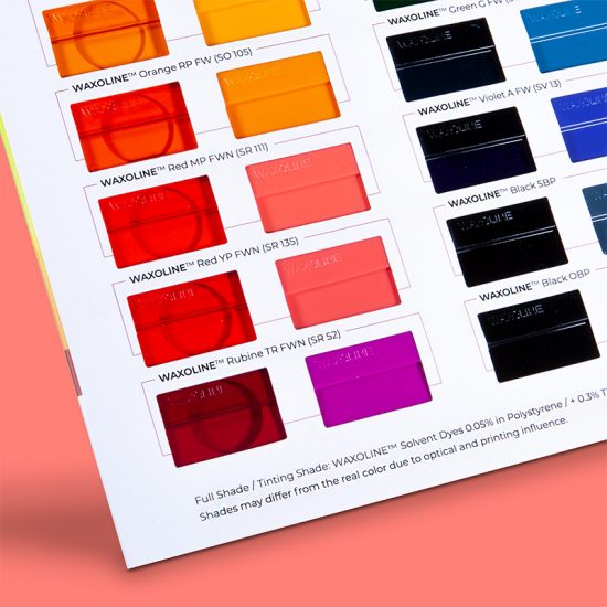 diseno de muestrario de productos 550x550 - Diseño de muestrario de pigmentos para plásticos